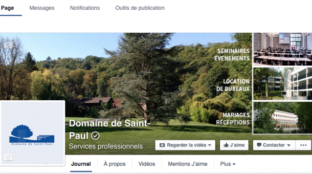 couverture page Facebook Domaine Saint-Paul