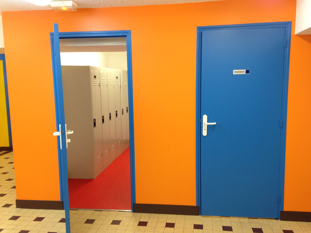 Vestiaires pour les sportifs