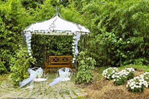 Espace mariage cérémonie laïque kiosque romantique